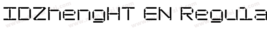 IDZhengHT EN Regular字体转换